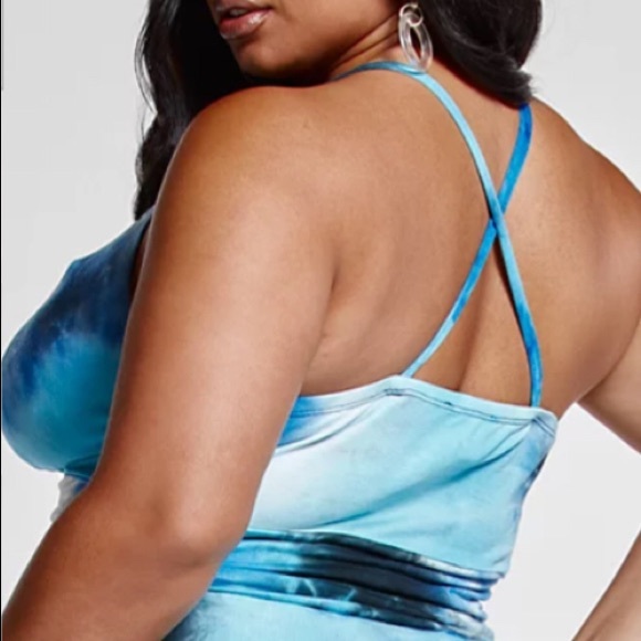 NWT- Tie-Dye Criss Cross Back Top - Picture 4 of 4